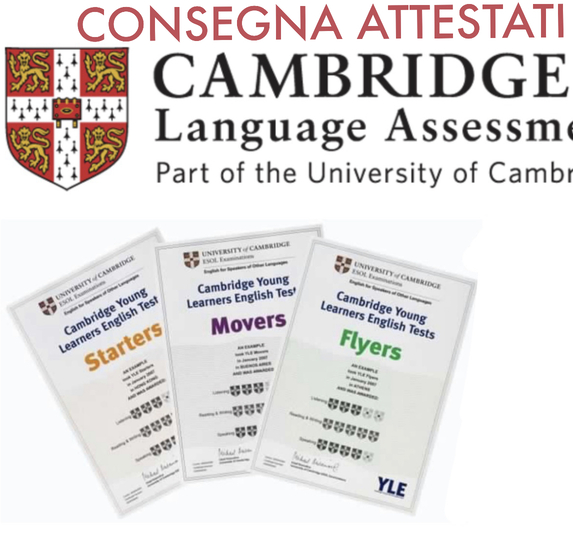 Comunicazione n 15 Cerimonia di Consegna dei Certificati Cambridge Assessment